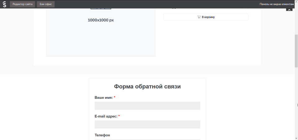 Додавання форми на сайт інтернет-магазину InSales 9